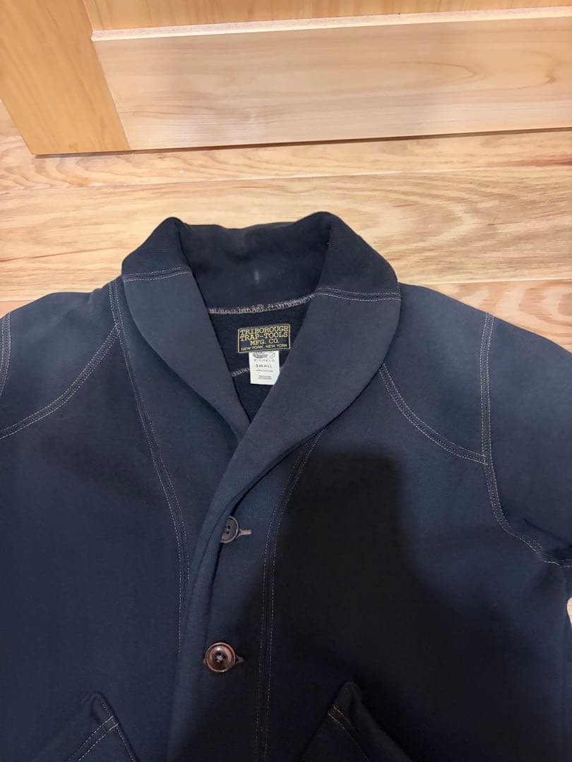 コリンボ ショールカラースウェットカーディガン