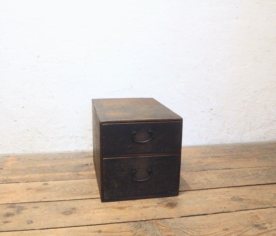 1267 アンティーク　小引き出し　収納棚　ケース　展示台　古家具古道具　レトロ