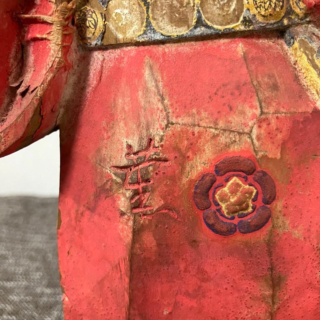 奈良一刀彫　名工竹林薫風作　舞楽人形　春日大社　骨董　古道具　奈良蔵出　森川杜園