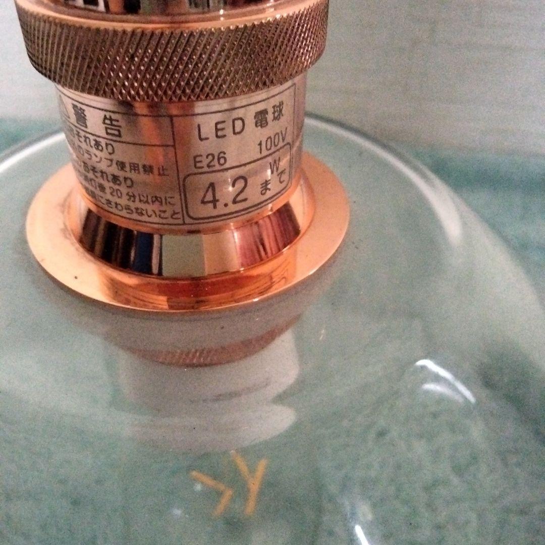 クリアガラス ペンダントライト ローズゴールド