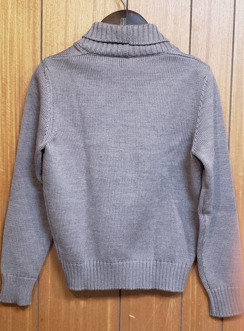 ザノーネ ZANONE ショールカラーカーディガン ブラウンカーキ 44