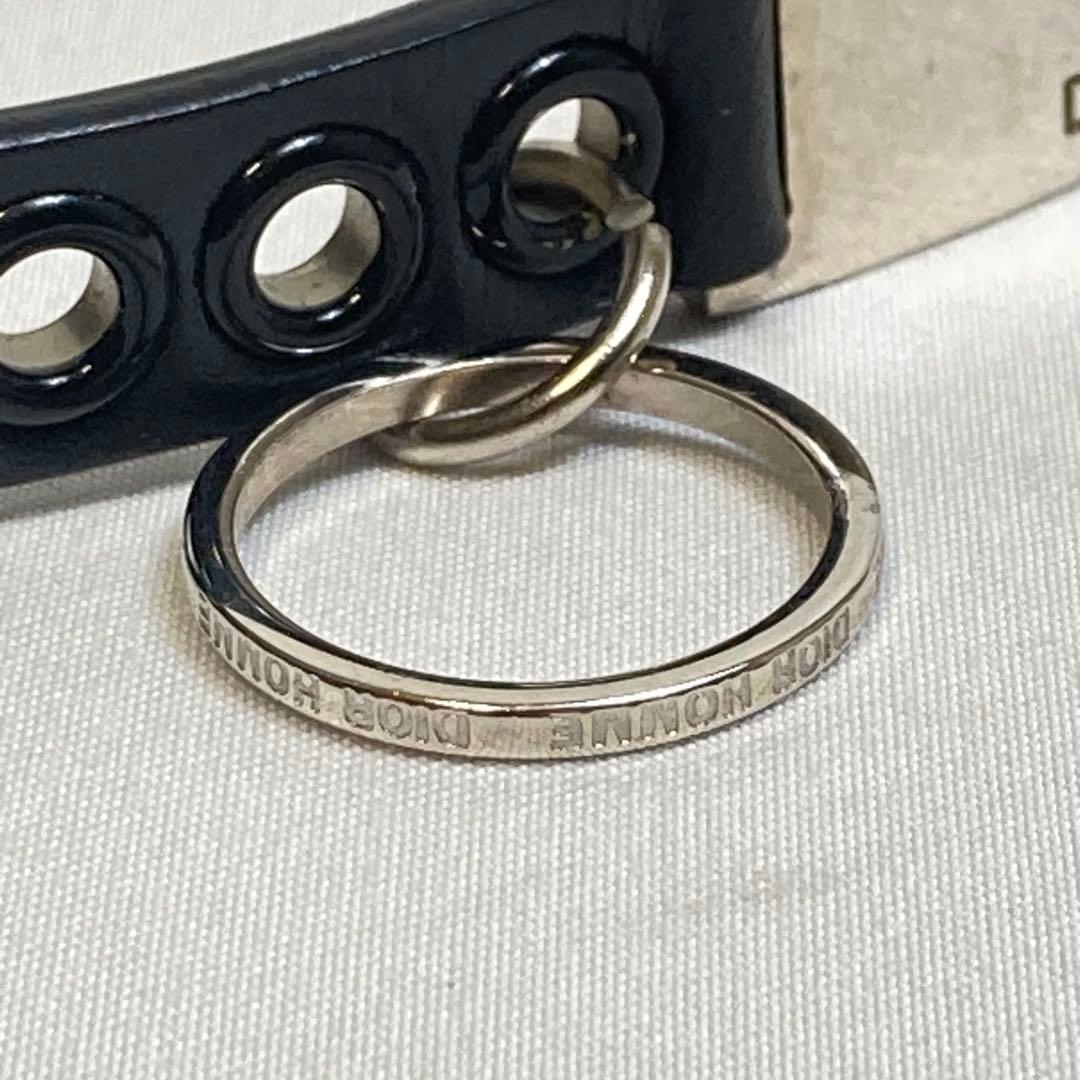Dior Homme ディオールオム　ブレスレット　レザー　ブラック　チャーム付