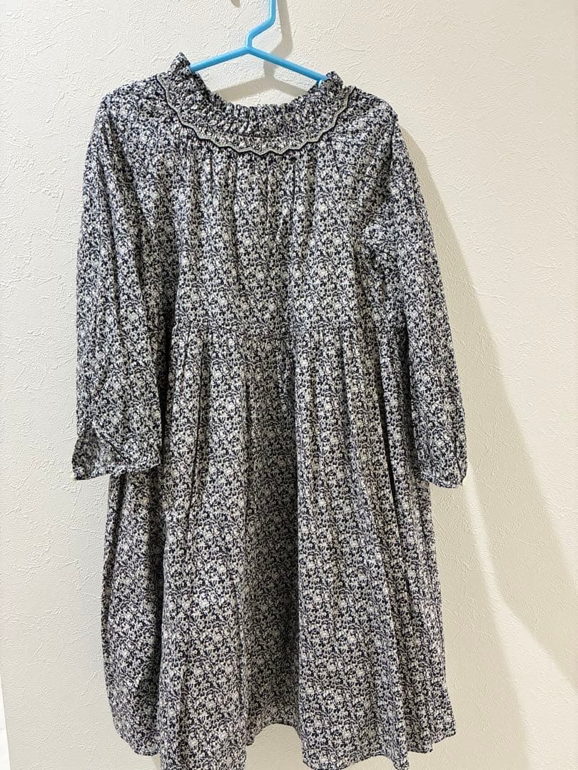 美品　ボンポワン　リバティワンピース6a