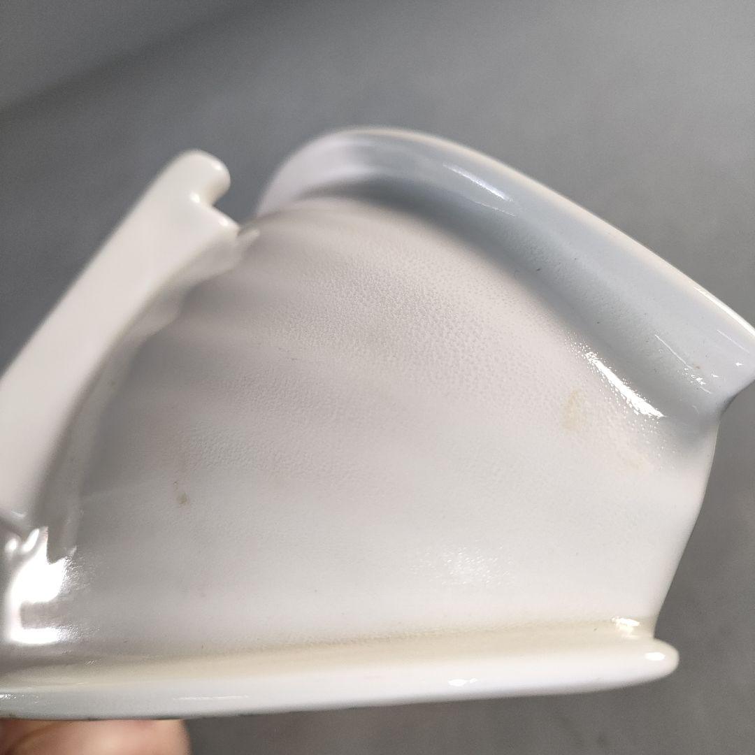 A1374-5/有田焼/錦右衛門窯/色絵花草文三日月形足付小鉢12客/懐石道具