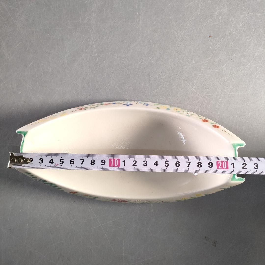 A1374-5/有田焼/錦右衛門窯/色絵花草文三日月形足付小鉢12客/懐石道具