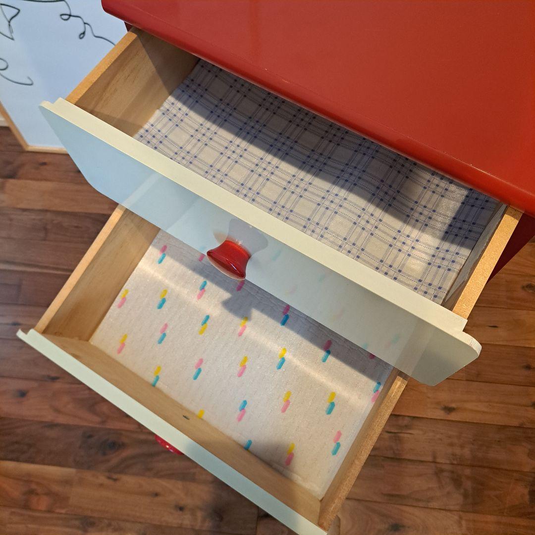 大幅値下げ　スペースエイジ　レトロ チェスト 赤　白