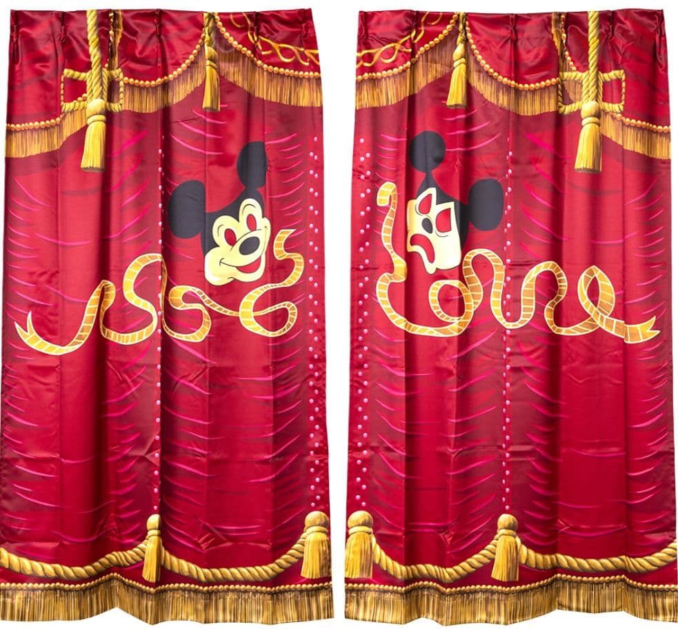 ミッキーマウスレビューカーテン