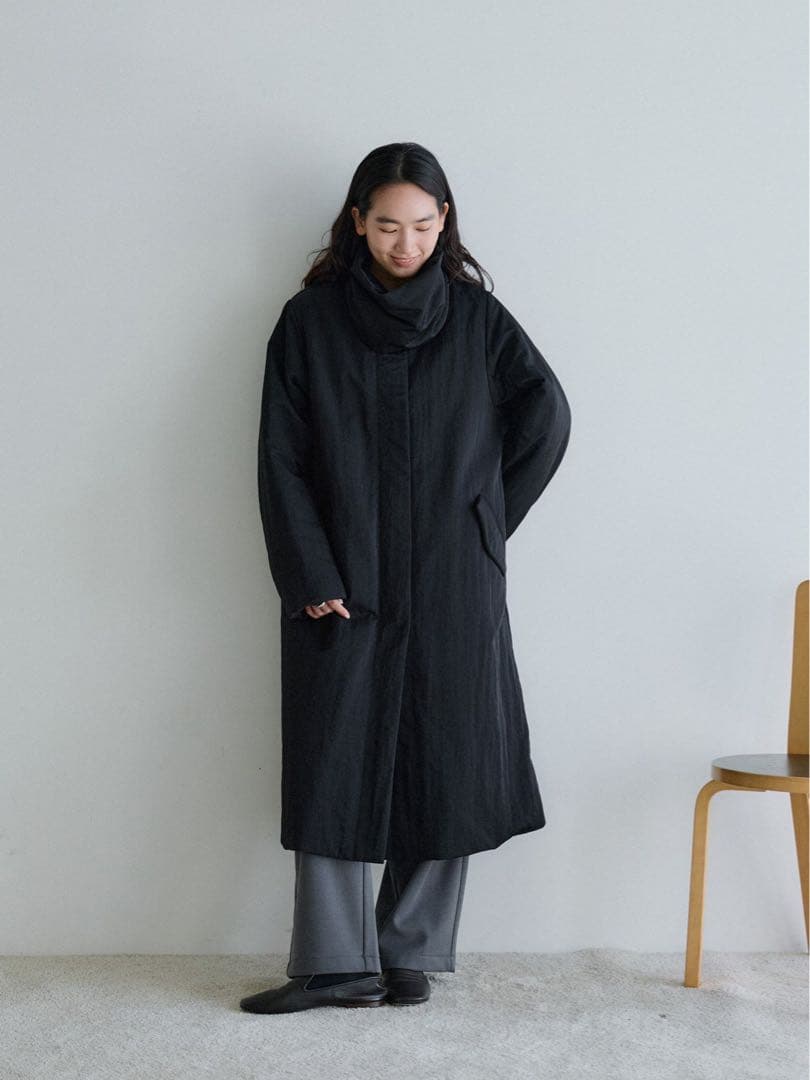 crewre 2wayノーカラーパファーコート サイズ3