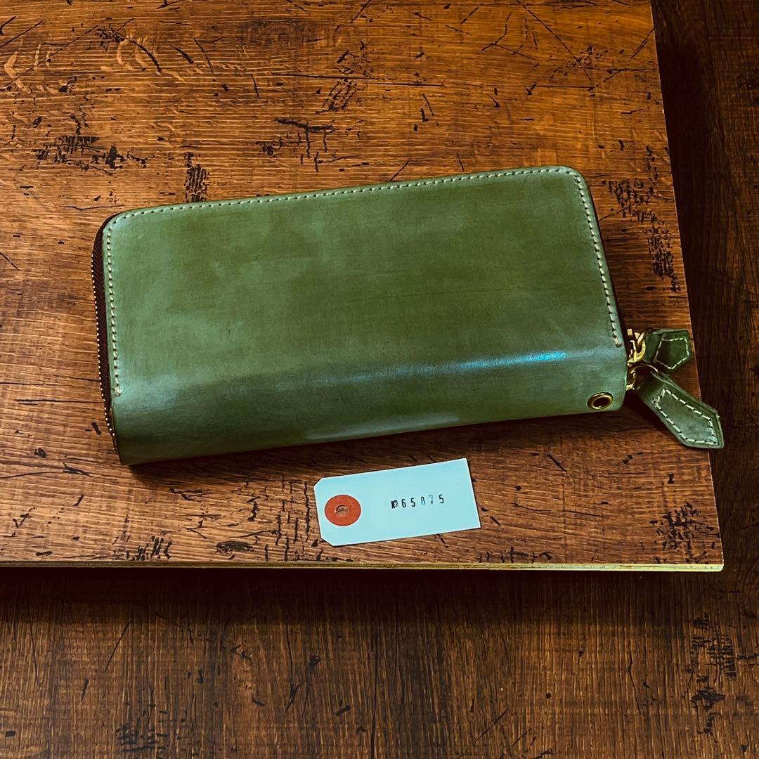 ブライドルレザー メンズ 長財布 ダブルファスナー ダブルジップ