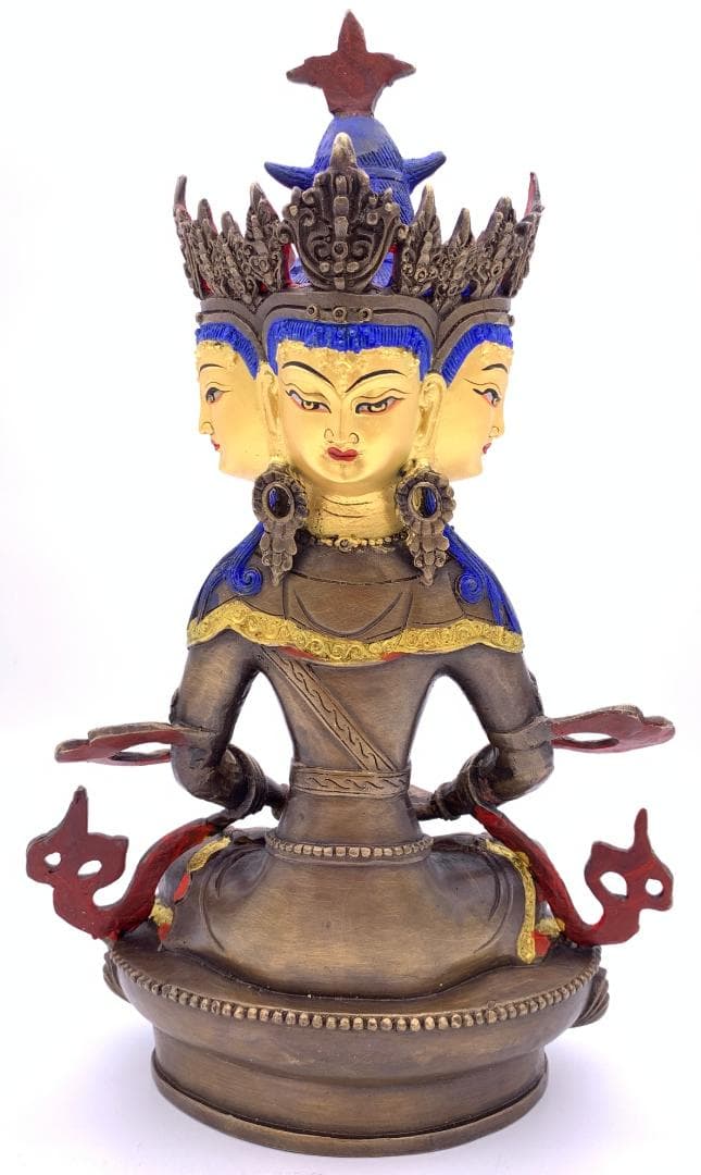 ◆ 希少！！◆四面大日如来（ヴァイローチャナ）像◆仏教　チベット-