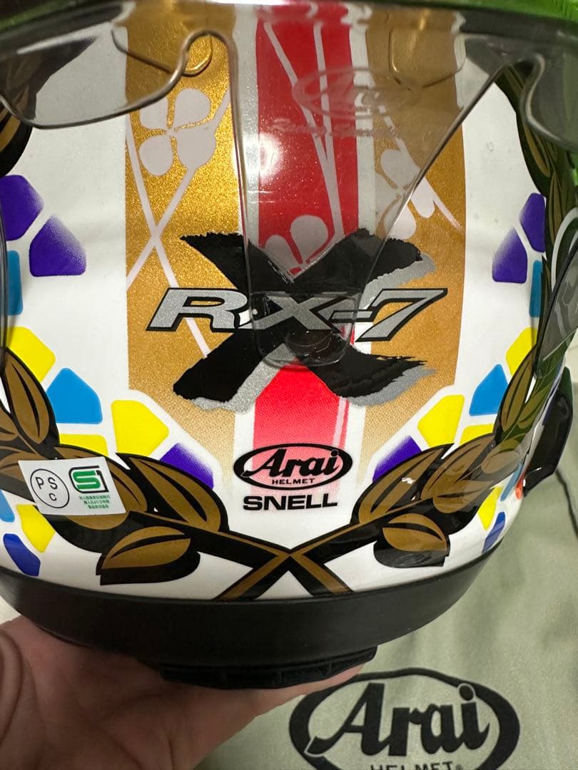 アライ　rx-7xナカガミGP2 Mサイズ(57-58)ダブルレンズシールド