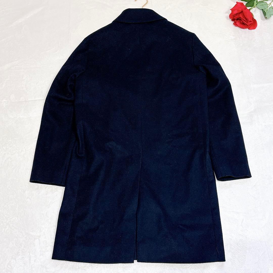 ほぼ未使用✨　マッキントッシュ　ステンカラーコート　ウール　カシミヤ　ネイビー