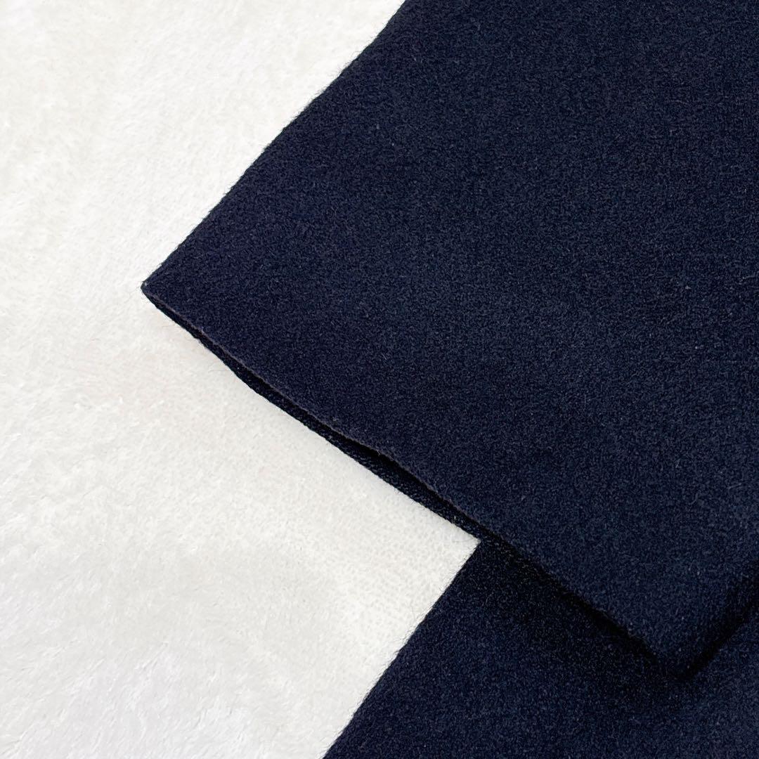 ほぼ未使用✨　マッキントッシュ　ステンカラーコート　ウール　カシミヤ　ネイビー