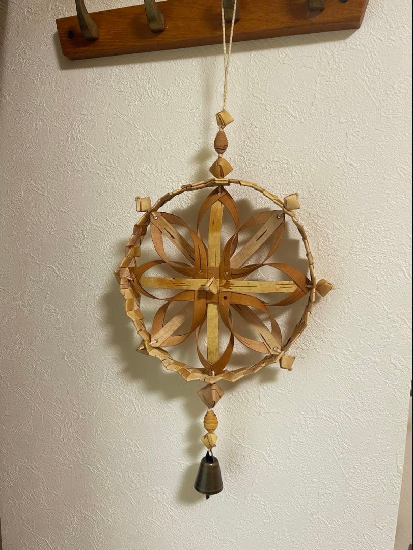 ロシアSvetlana作　白樺オーナメント　鈴付き