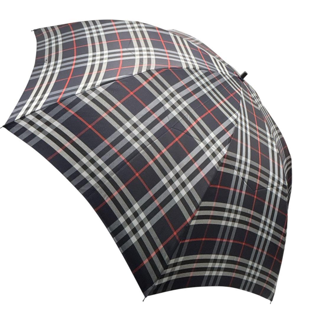 ✨未使用品✨Burberry 折りたたみ傘 ネイビー チェック柄　58cm