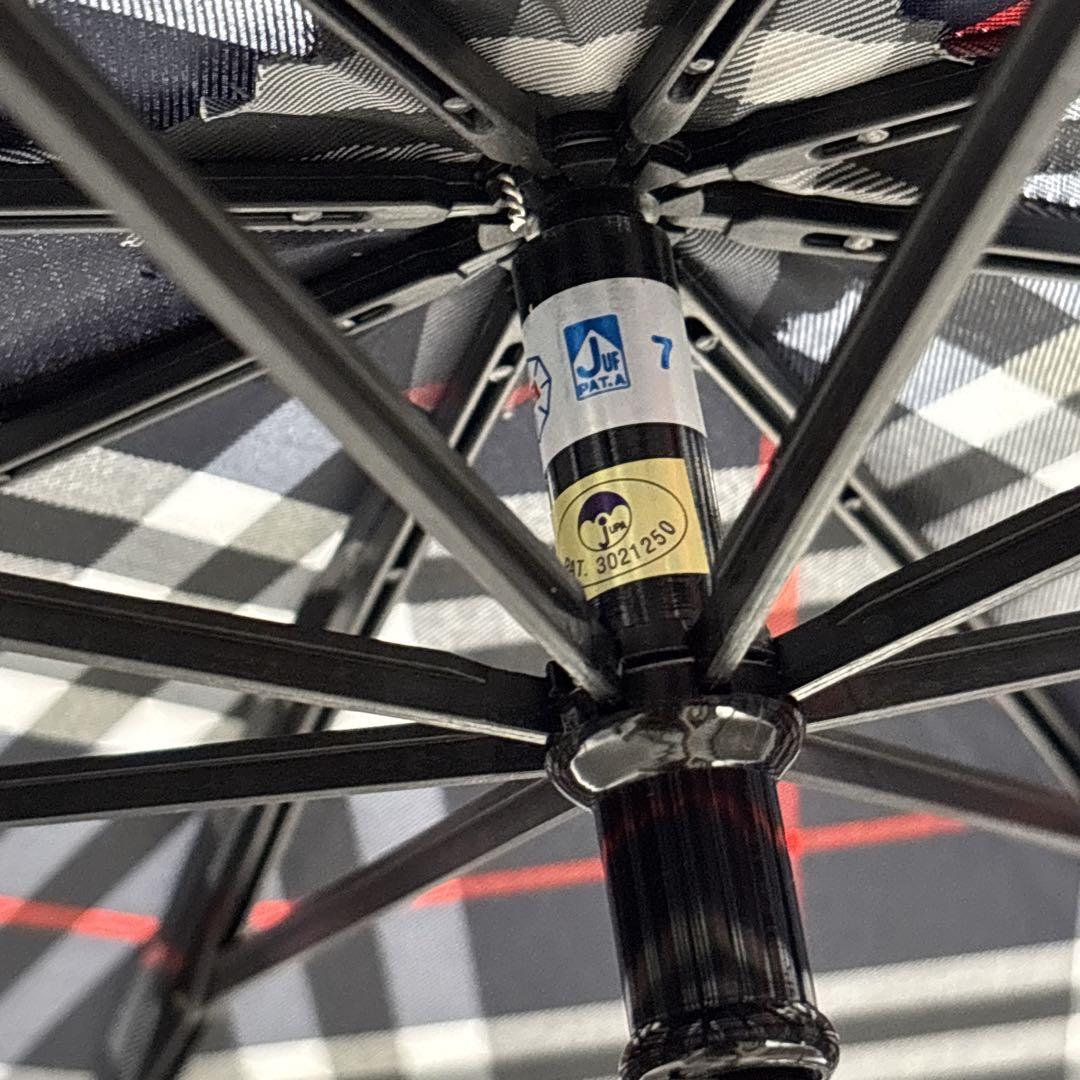 ✨未使用品✨Burberry 折りたたみ傘 ネイビー チェック柄　58cm