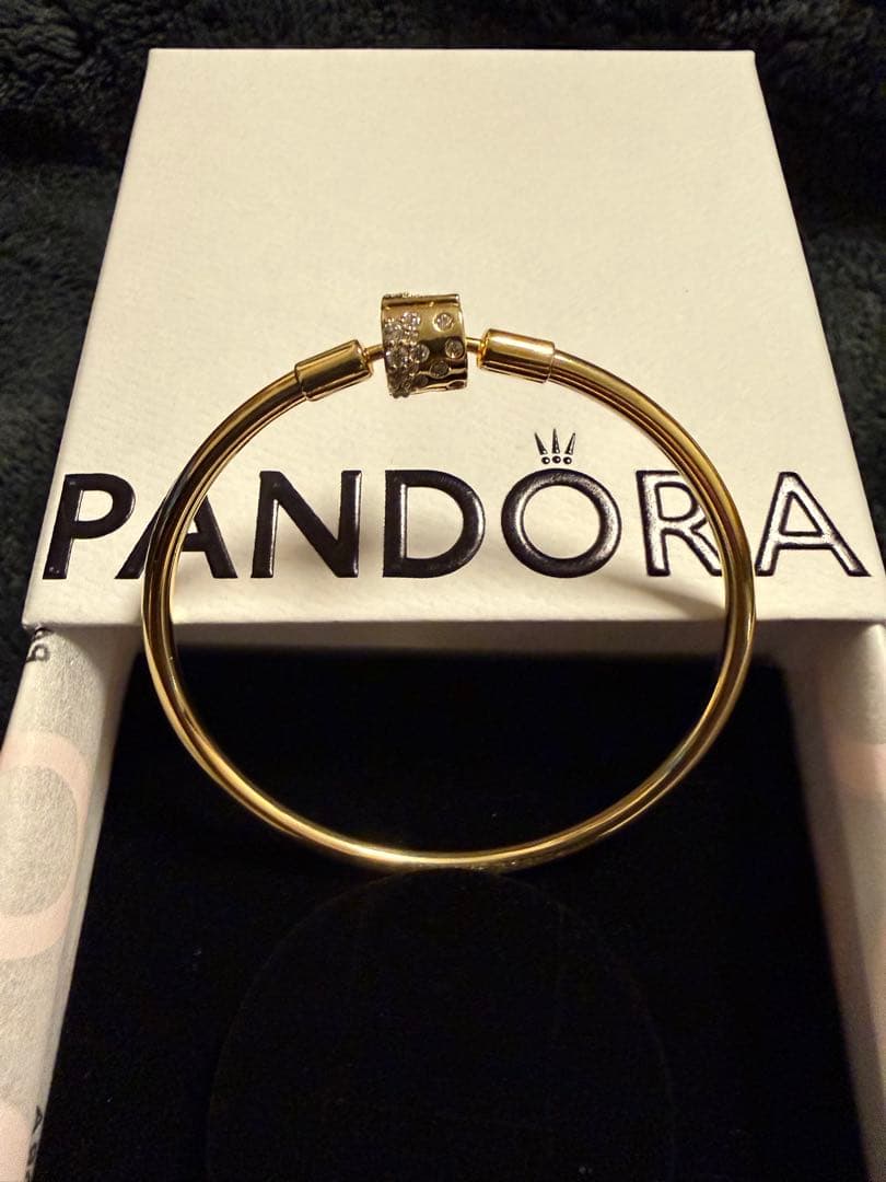 PANDORA パンドラ バングル ゴールド ブレスレット 17