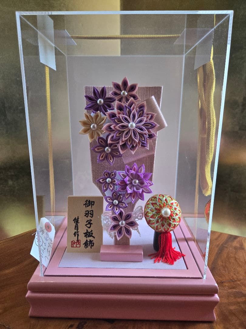 【展示品限り】正月飾り　羽子板　ケース飾り　※閉店セール　H5