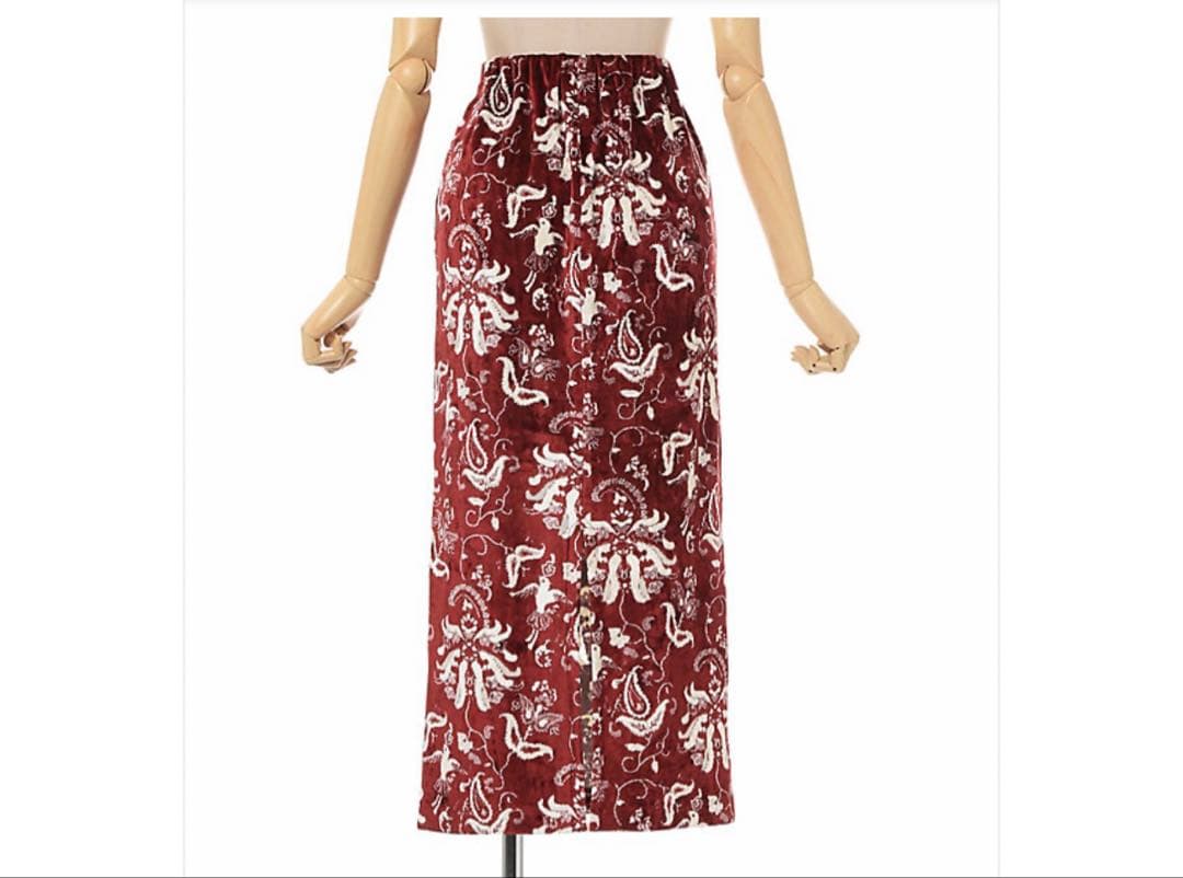 mame 25fw スカート　ベロア