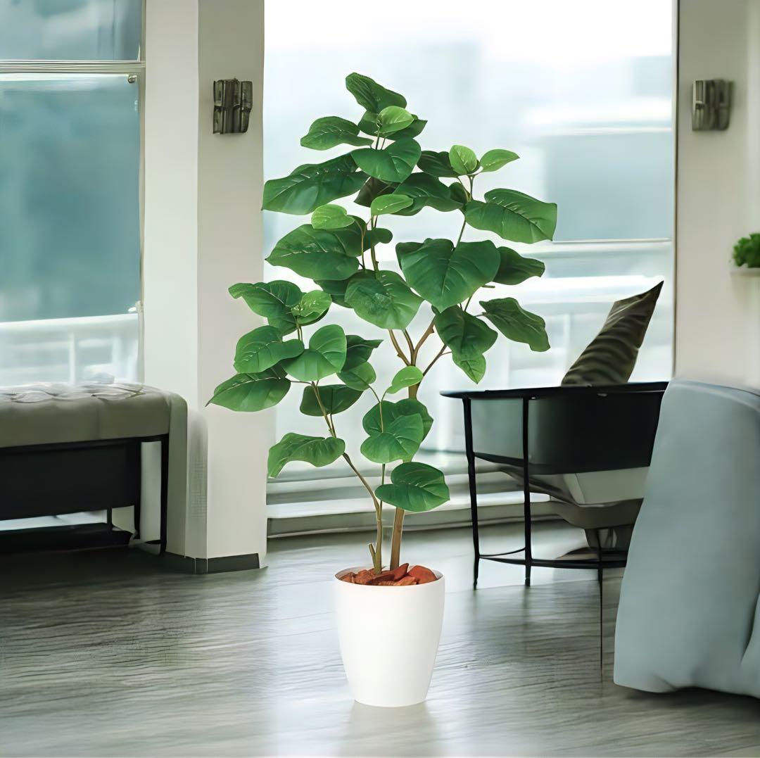 光触媒　人工観葉植物　フェイクグリーン　ウンベラータ2本立FST