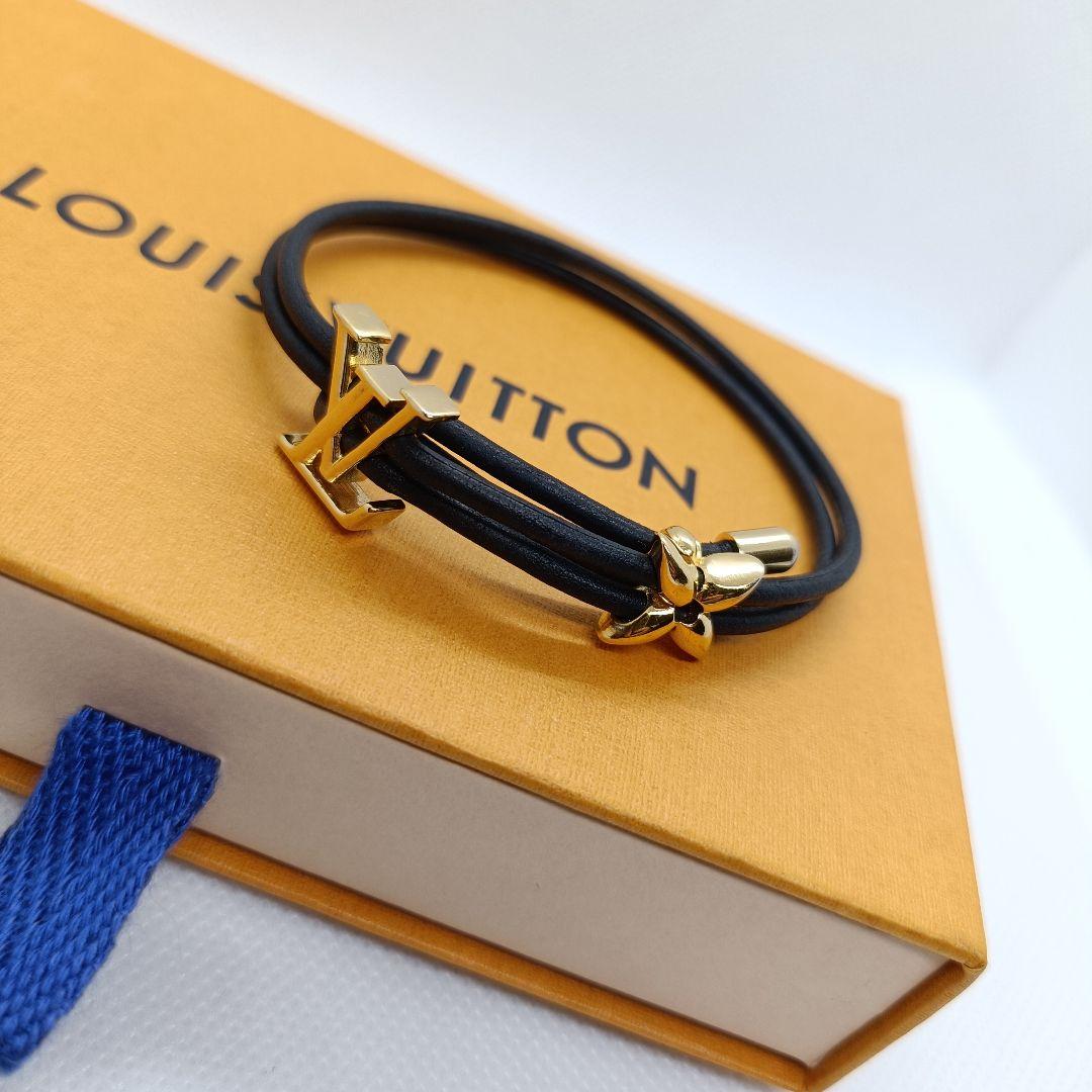 極美品✨️保存箱袋　ヴィトン　ブレスレット　ゴールド　20cm以下　M