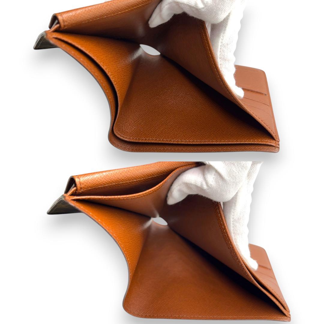 【極美品】ルイヴィトン 二つ折り財布 ポルトフォイユ マルコ モノグラム 箱付