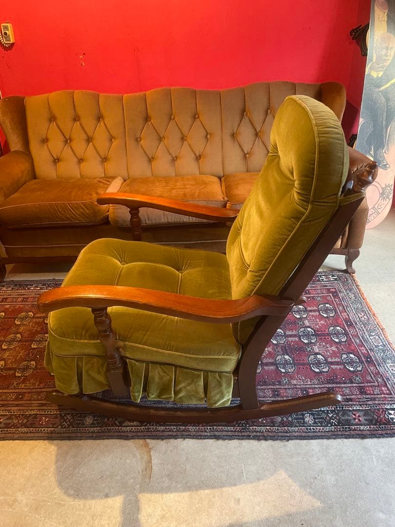 飛騨産業 穂高 ロッキングチェア レトロ 椅子