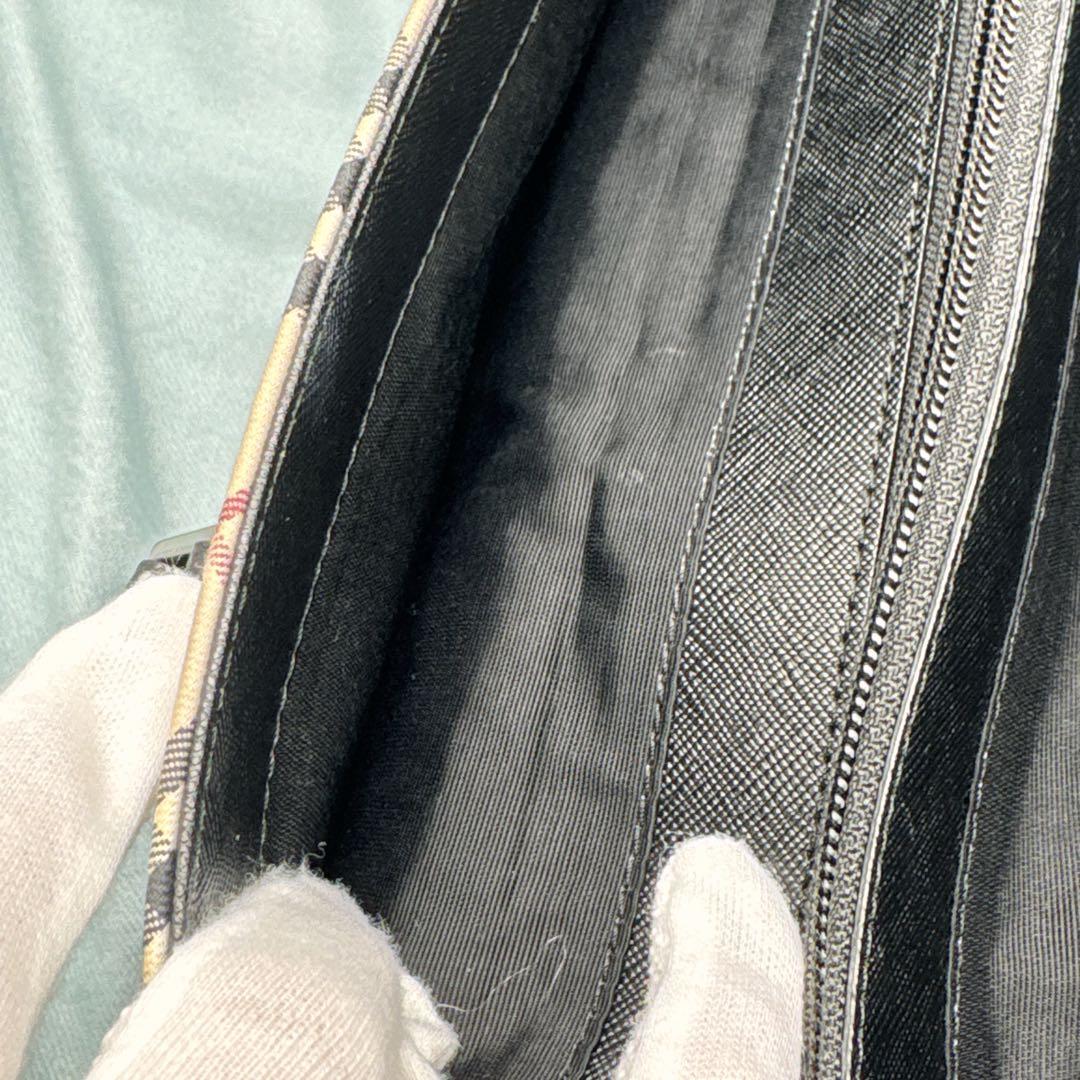 希少✨BURBERRY　バーバリー　トートバッグ　ノバチェック サフィアノレザー