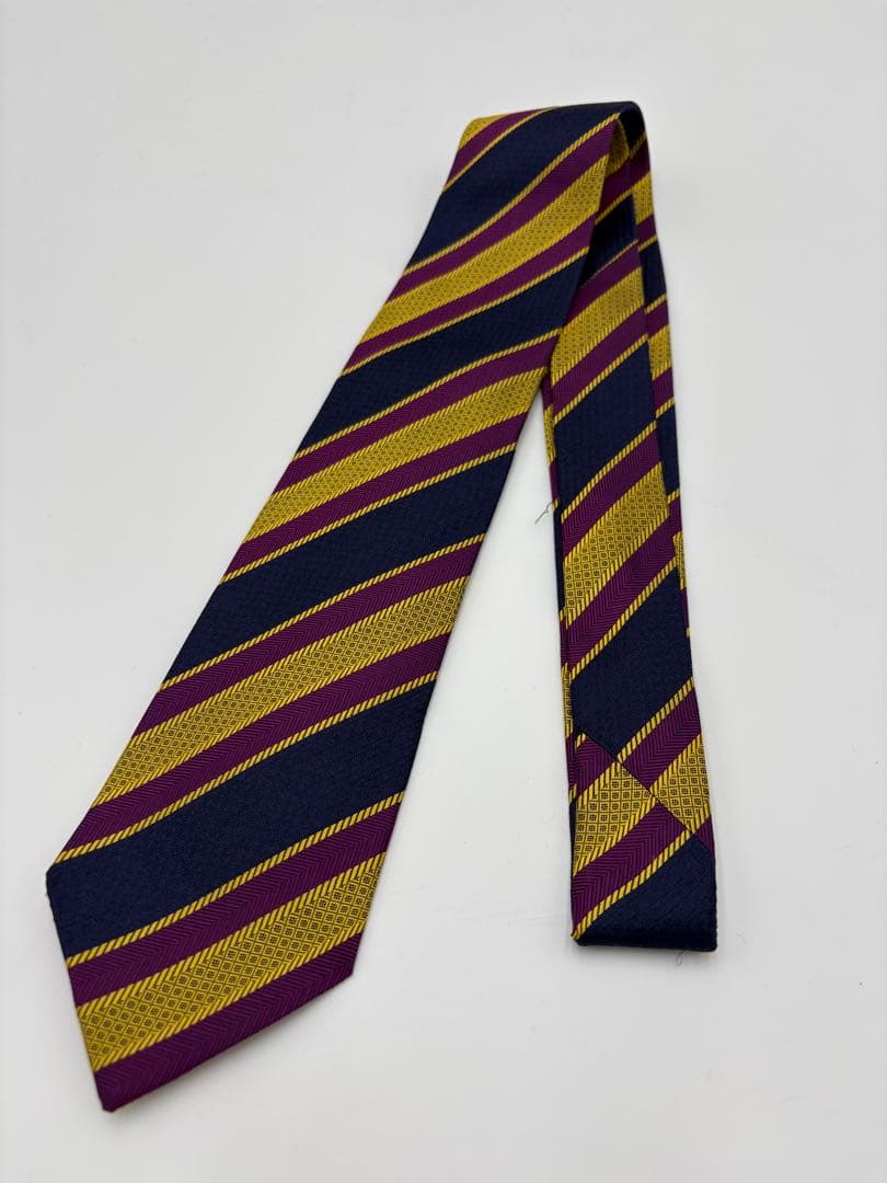 新品未使用　ドレイクス　ネクタイ　Michael J Drake ストライプ