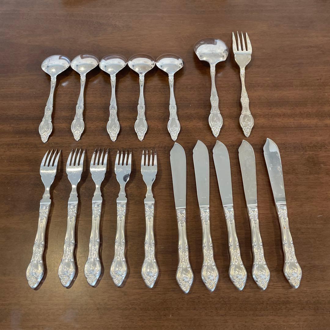 光和陶器Silver France カトラリーセット 洋白銀器 １７点