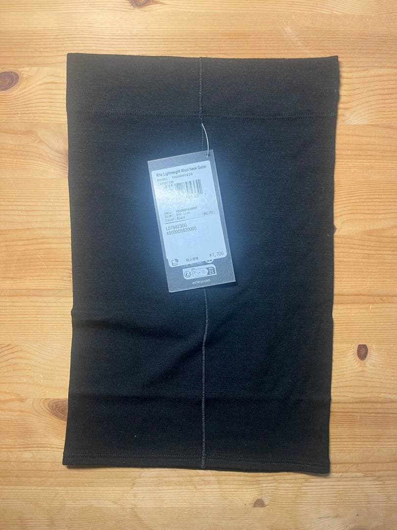 未使用 アークテリクス ロー ライトウェイト ウール ネックゲイター