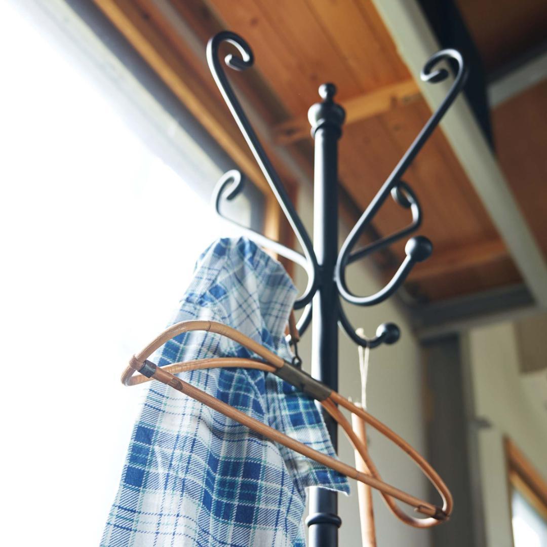 クラッシック ポールハンガー アイアン 洋服 コート 収納家具 アンティーク