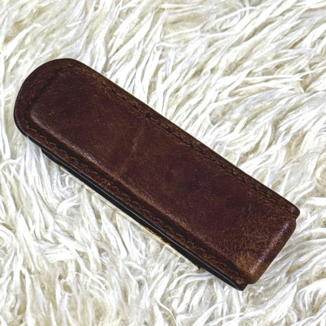 超希少✨ブルネロクチネリ　マネークリップ　シルバー金具　ロゴ打刻　マグネット式