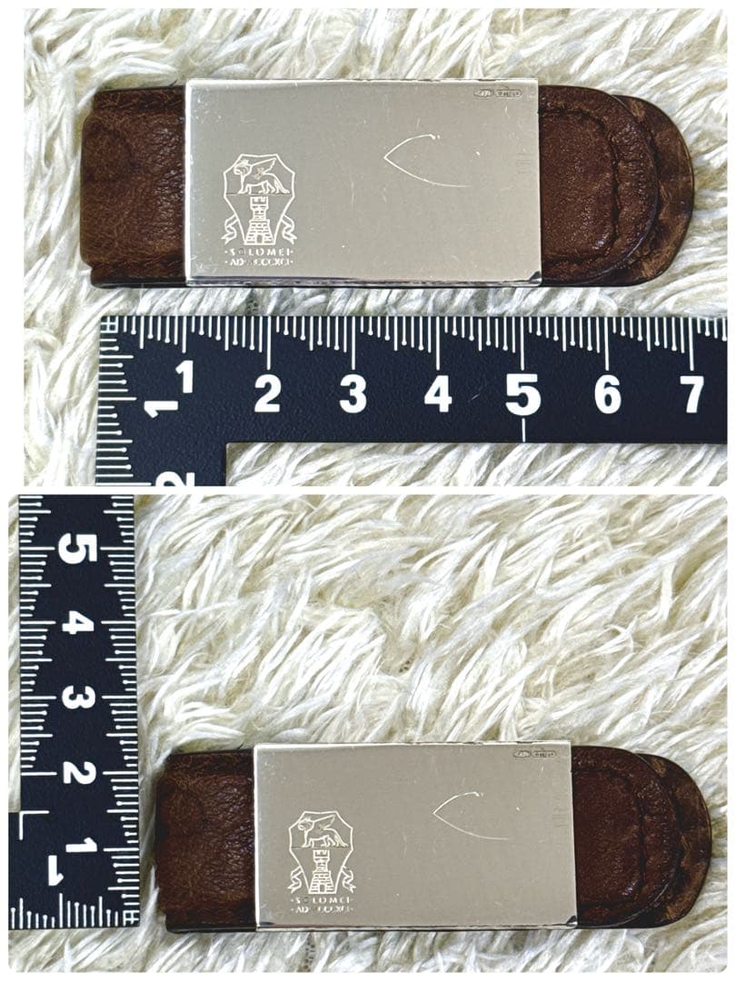 超希少✨ブルネロクチネリ　マネークリップ　シルバー金具　ロゴ打刻　マグネット式