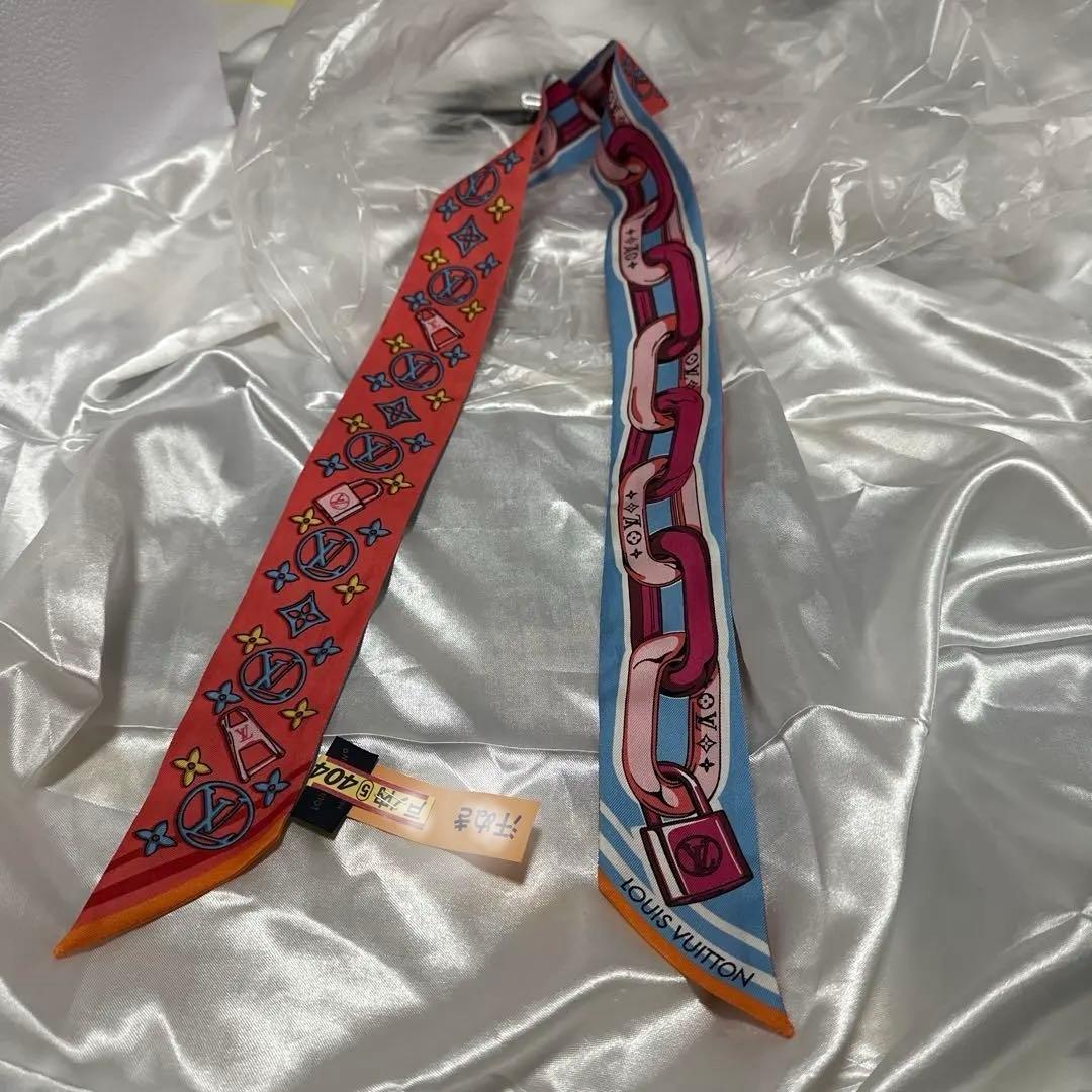 LOUIS VUITTON ビジュエルド シルクスカーフ M77693 美品
