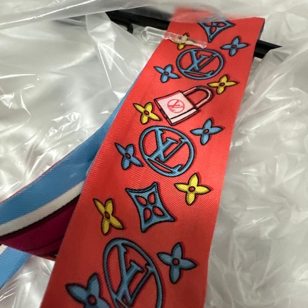 LOUIS VUITTON ビジュエルド シルクスカーフ M77693 美品