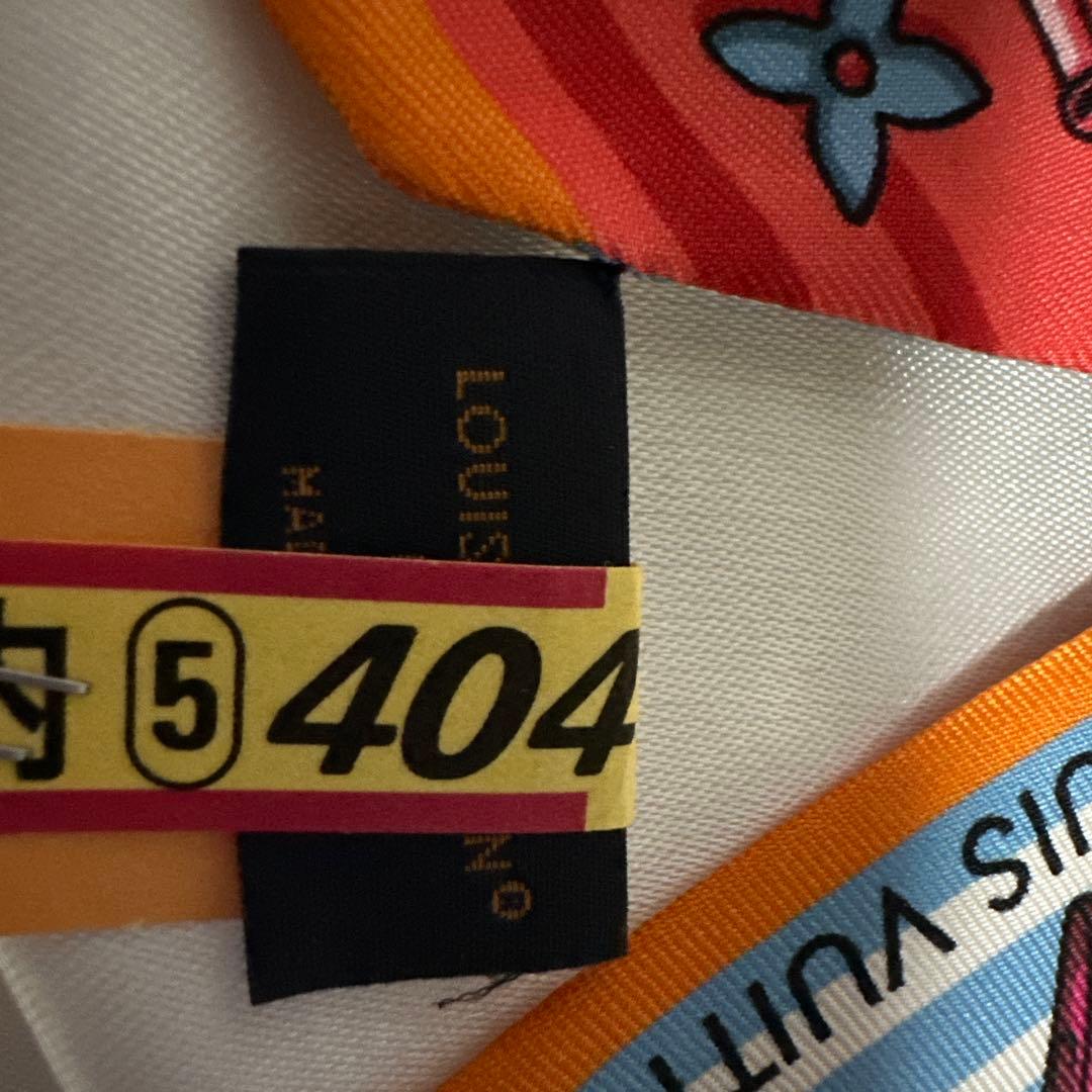 LOUIS VUITTON ビジュエルド シルクスカーフ M77693 美品