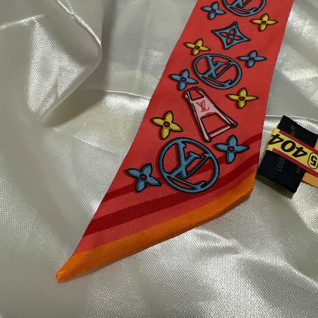 LOUIS VUITTON ビジュエルド シルクスカーフ M77693 美品