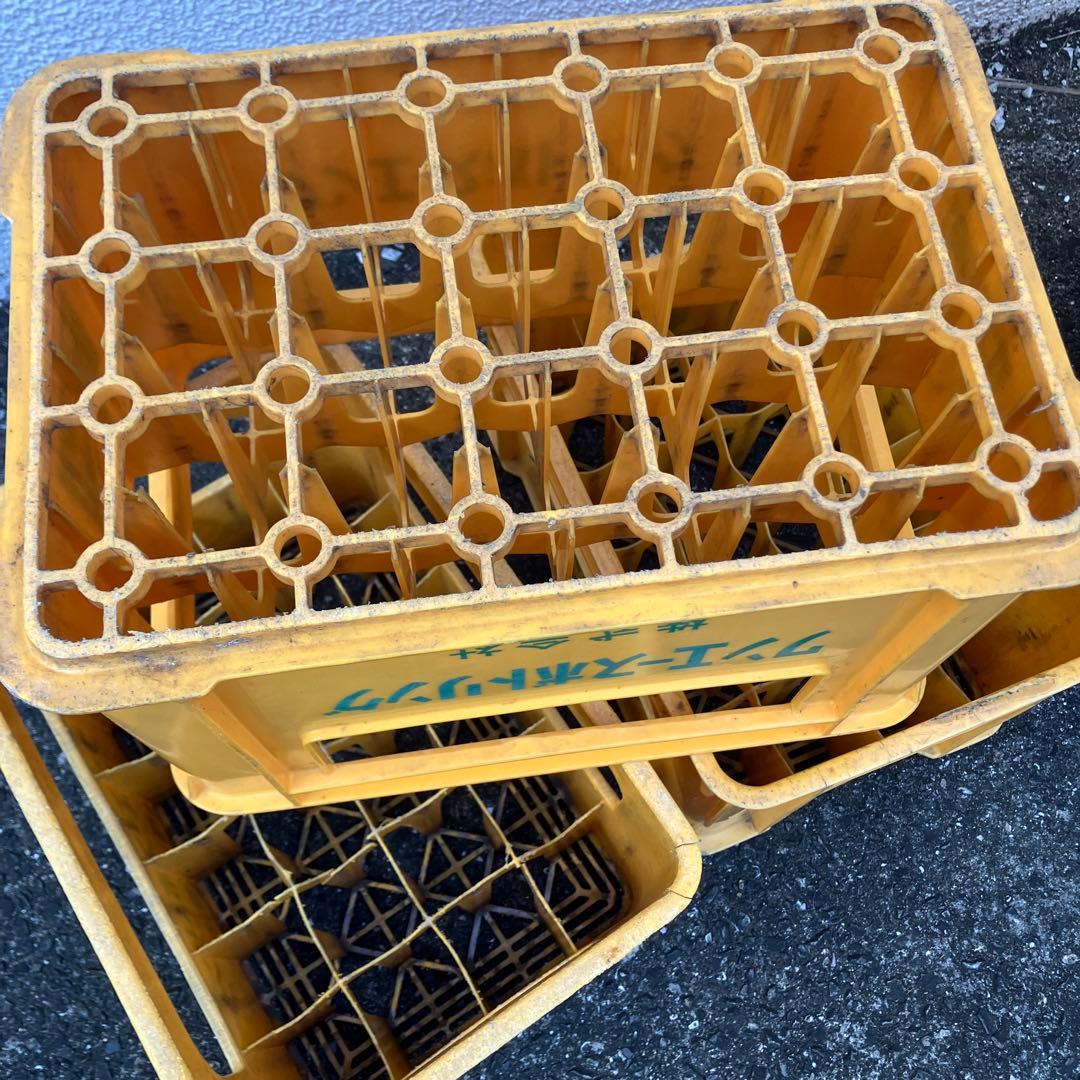 ジュース瓶ケース 8個　コンテナ　ケース　ボックス　ビールケース 昭和レトロ　③