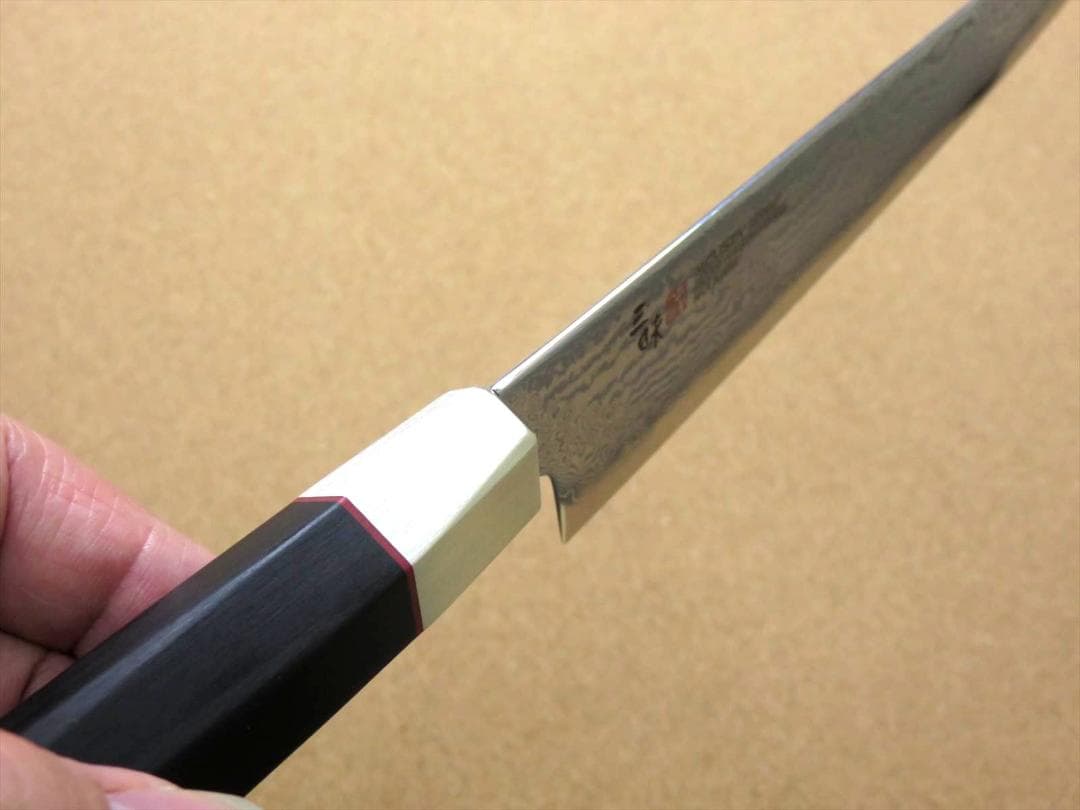 関の刃物 筋引包丁 240mm 三昧 ハイブリッド スプラッシュ ダマスカス