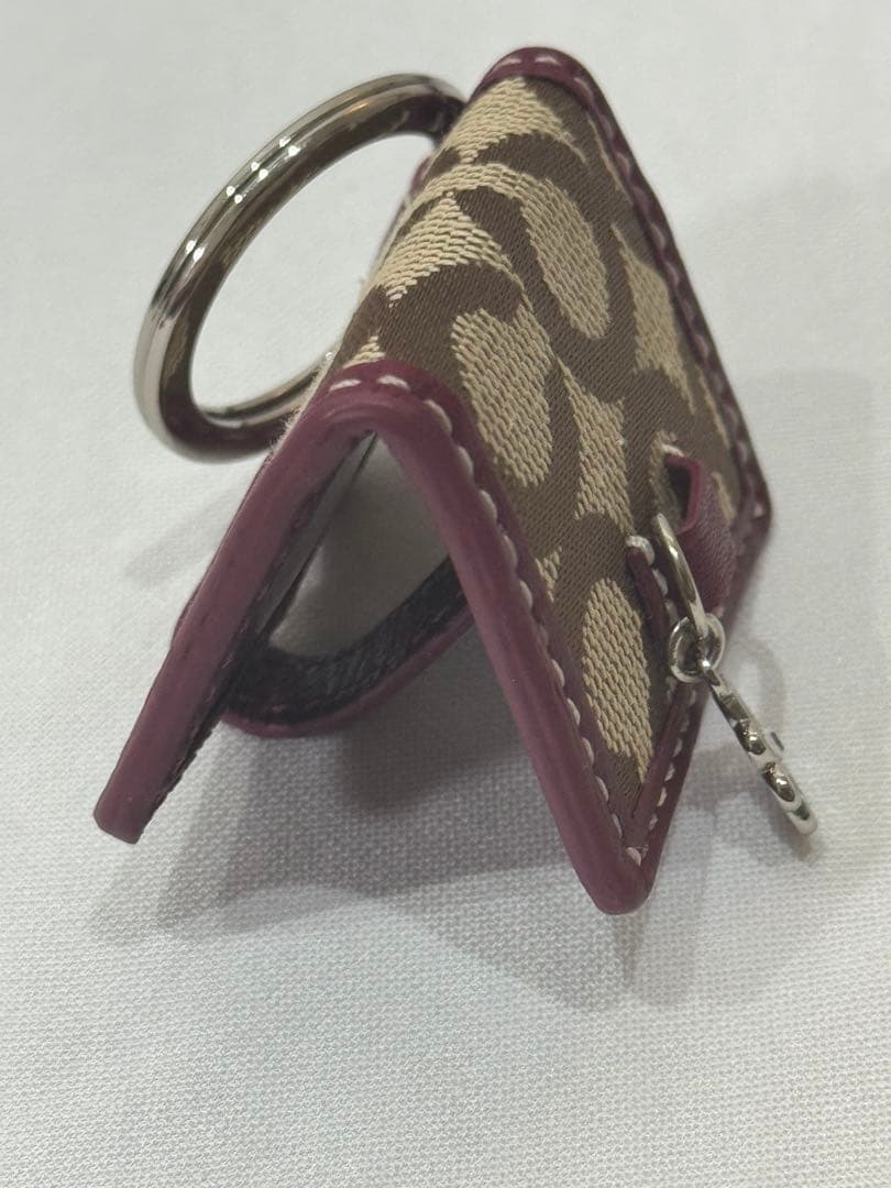 小物 COACH picture frame key charm keychain