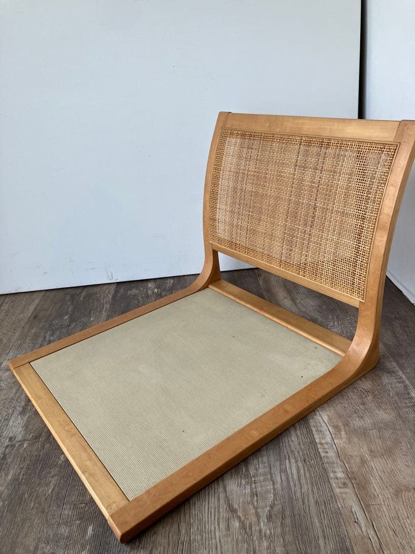 天童木工　座椅子　和モダン　こたつ椅子　ラタン　3点