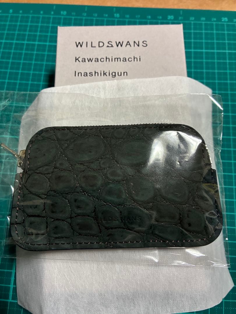 新品未使用　限定完売　ワイルドスワンズ　ヌバッククロコ　ミナス　グリーン