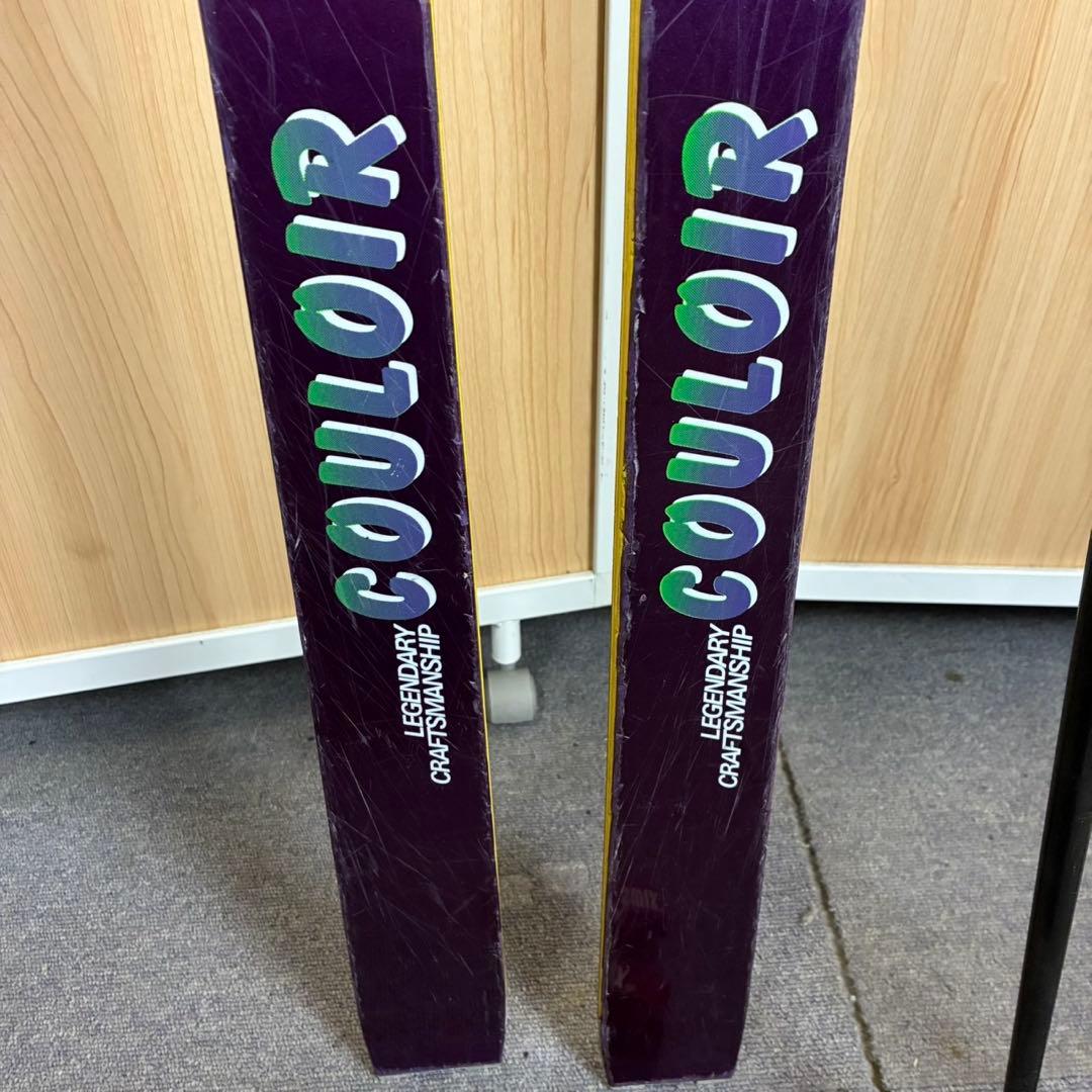 【送料込】KAZAMA テレマークスキー板　ポール　セット　山スキー