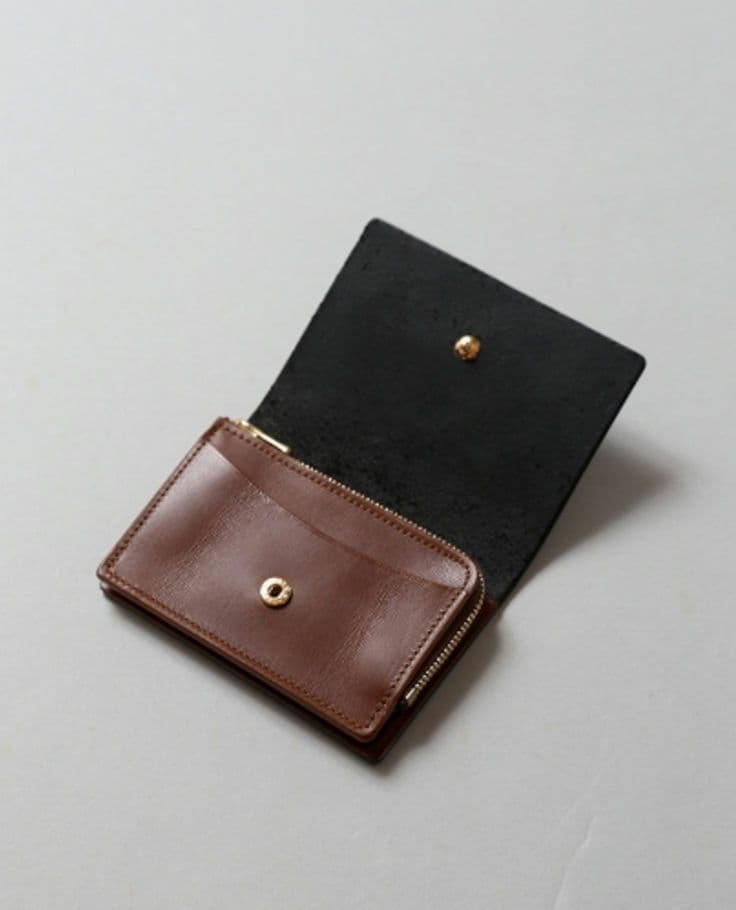 forme　Change purse（Black）Liscio　フォルメ