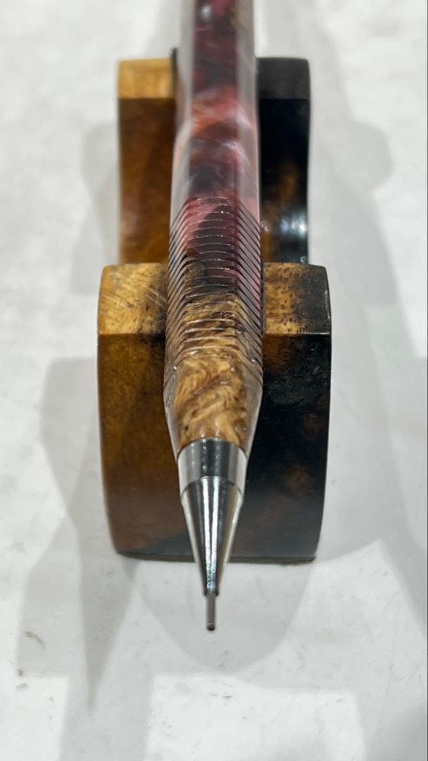 ぢゆ　pg5 ハイブリッドウッド9-9赤　六角軸　スリット加工