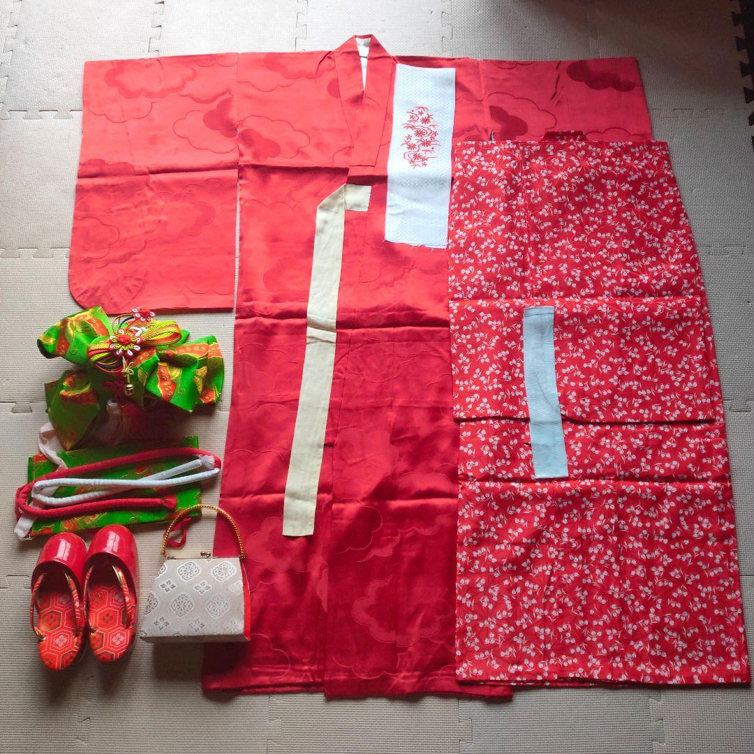 七五三 7歳 女の子 セット しちごさん 7才昭和レトロ 七歳