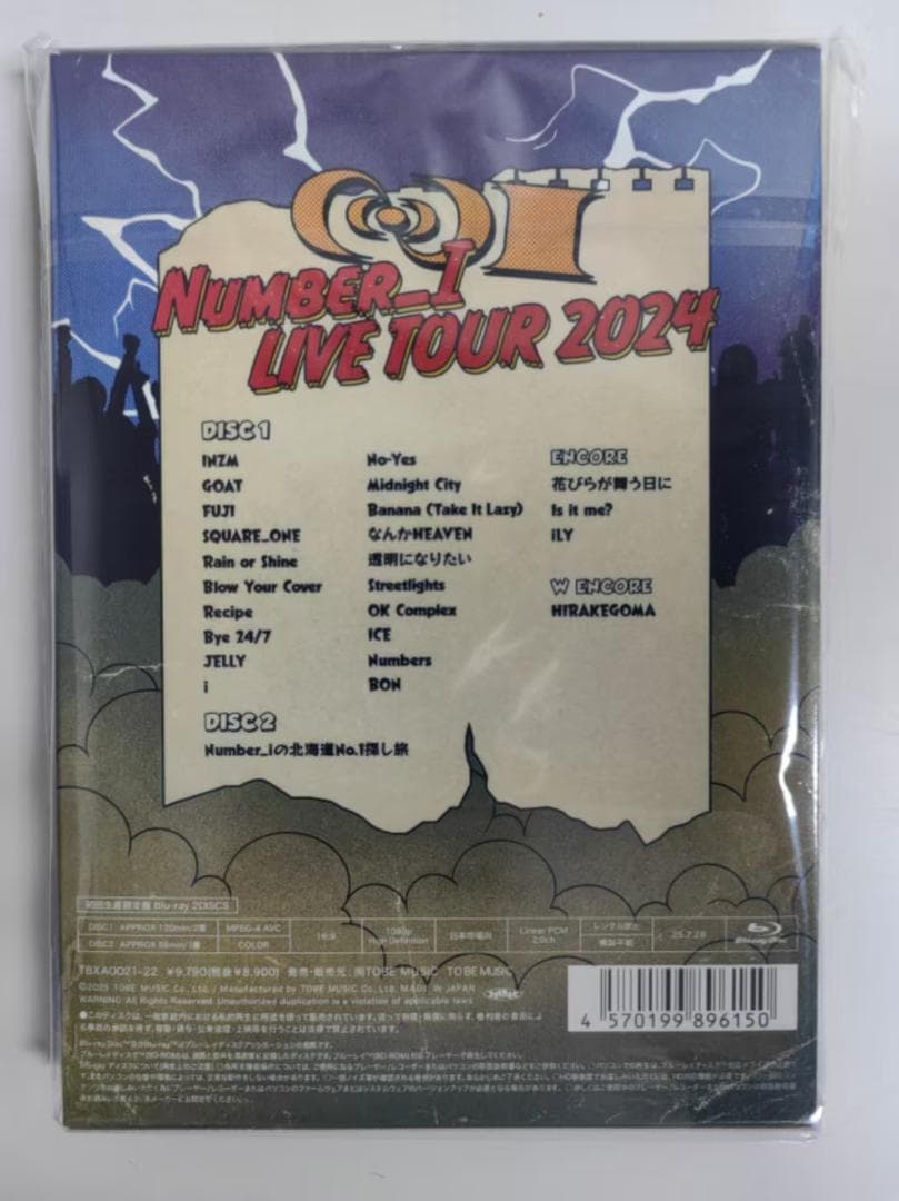 Number_i LIVETOUR2024 No.I初回生産限定盤Blu-ray