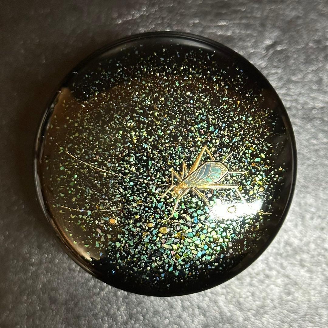 虫 棗/螺鈿 鈴虫 蒔絵 棗！『田中 貴司』作！共箱/共布/栞付★一后一兆 師事