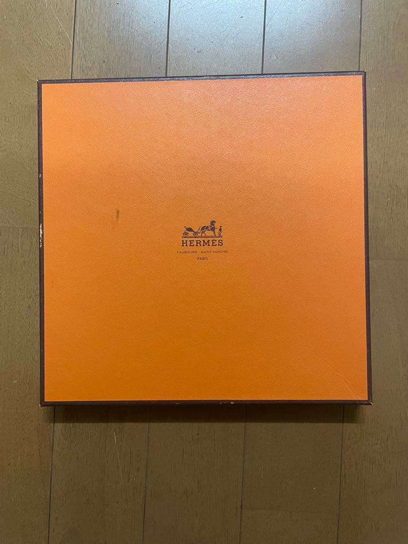 ②未使用 エルメス カレ90 花柄 スカーフ 箱付き